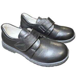 BUNDLE 3 FOR‎ $18 Oxford Shoes Kids Size 4 US 37 EU Shiny Black Velcro EUC